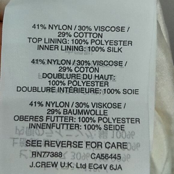 J Crew Collection Floral Lace Midi Skirt and Cropped Top Ivory Set Size 0 - Picture 16 of 16